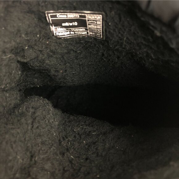 Crocs Unisex Size 8M 10W Duet Max Black Faux Fur Lined Toggle Lace Ankle Boots - Picture 13 of 15